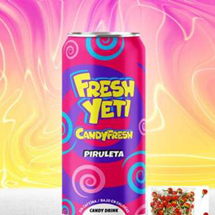 Candy Fresh Yeti Erdbeer-Lutscher Geschmack – 24 x 500 ml