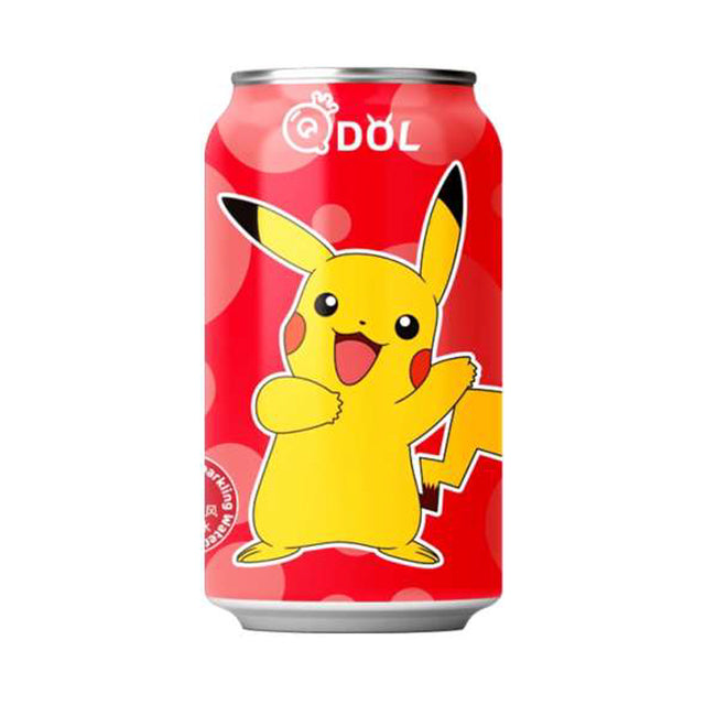 QDOL Pokémon Pikachu Strawberry Sparkling Water – 24 x 330 ml