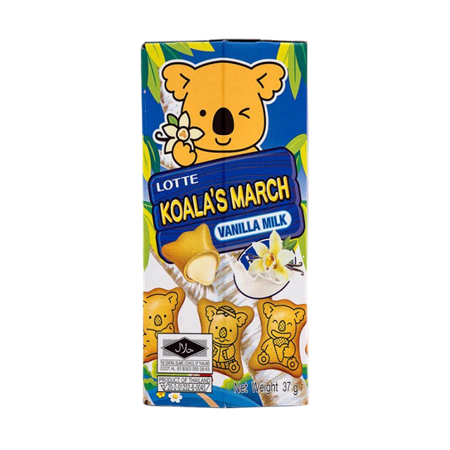 Lotte Koala's March Vanilla Milk – 6 x 37 g